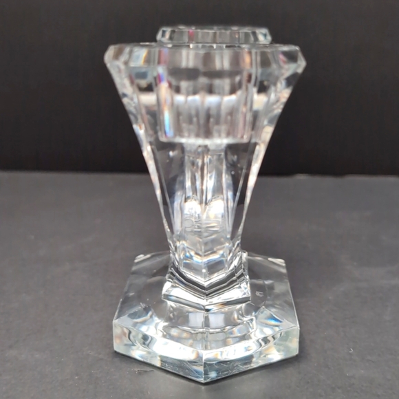 Vintage Val Saint Lambert Imperial Pattern Crystal Candle Holder. - Picture 5 of 9